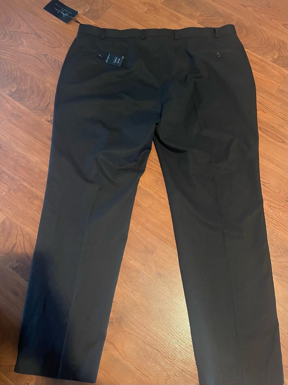 Sean John Men's Black Straight Leg Flat Front Dress Pants/Size 42Wx30L,/B80/